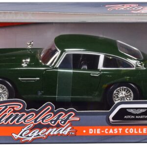 DB5 RHD (Right Hand Drive) Dark Green Timeless Legends Series 1/24 Diecast Model Car by Motormax 79375