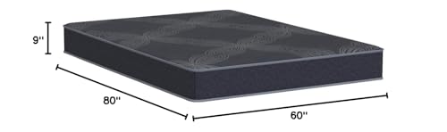 Airdown Queen Mattress, 9 Inch Hybrid Mattress Queen Made in USA, Memory Foam and Innerspring Hybrid Mattress in A Box, Pocket Innersprings Mattress for Motion Isolation, Medium (EGO-Hybrid-9Q)