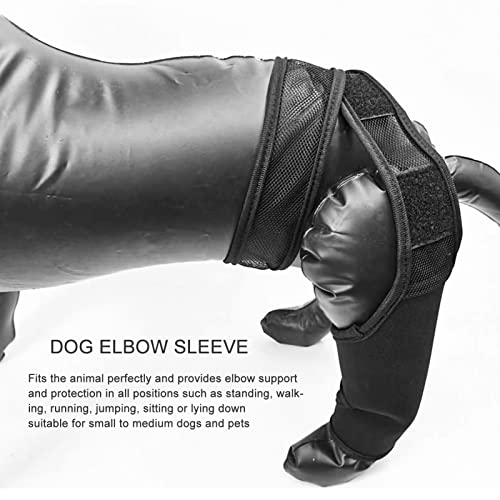 Dog Elbow Brace Protector Pads, Provides Support Breathable Dog Elbow Protector Pads for Prevents Injuries Elbow Calluses (L)