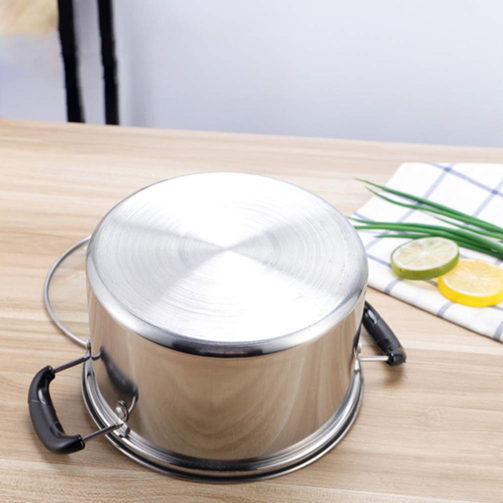 1pc Stainless Steel Stock Pot Kitchen Pot Stainless Steel Soup Pot Cooking Pot Noodles Pot Healthy Cookware Cooking Boiler Practical Pot Multifunctional Pot Hot Pot