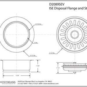 Westbrass CO140-12 Develosah 9" 2-Handle Hot and Cold Water Dispenser Faucet Kit with Filter, Kitchen Sink Strainer & Disposal Trim Set, Oil Rubbed Bronze