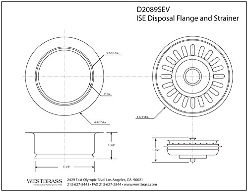 Westbrass CO140-12 Develosah 9" 2-Handle Hot and Cold Water Dispenser Faucet Kit with Filter, Kitchen Sink Strainer & Disposal Trim Set, Oil Rubbed Bronze