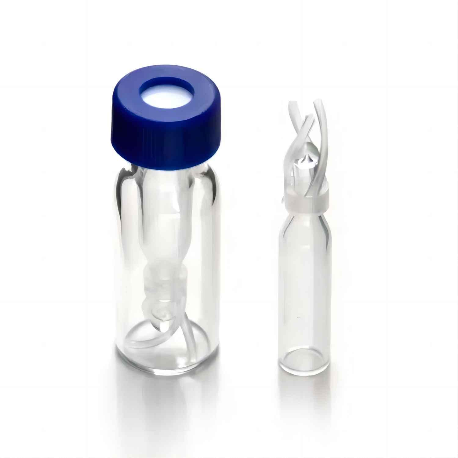 Polyspring Insert Clear Glass, 6mm Insert Diameter,HPLC Vial Insert Volume 200µl (Pack of 100)