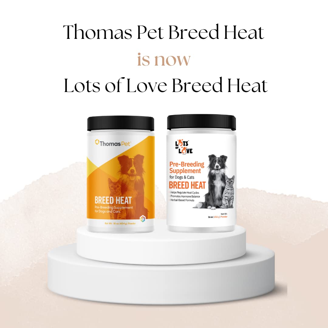 Breed Heat - Breeding & Reproductive Supplement for Dogs & Cats (Formerly Thomas Labs, Same Product) - 16 oz Powder