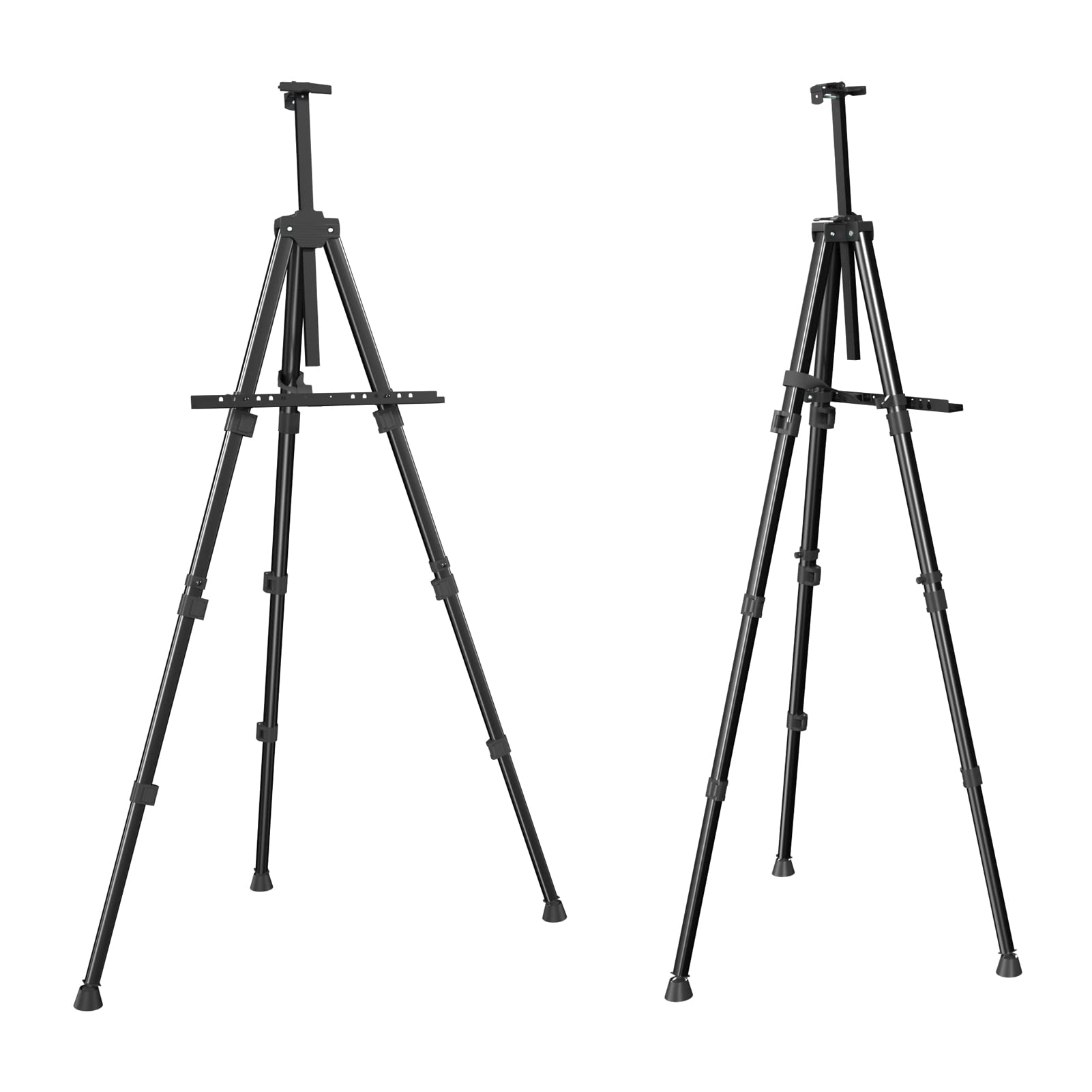 Easels for Painting Canvas, Aredy 66" Art Easel for Drawing, Portable Painting Easel Stand, Metal Table Top Easel (2 Pack)