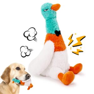 lilfrd dog toys, dog squeaky toys, crinkle duck dog toy, dog stuffed animals chew toy, soft durable plush dog toys for large,medium,small dogs, dog birthday christmas toys gift