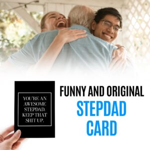 Stepdad Card - Birthday Card for Stepdad - Stepfather Card - Bonus Dad Card - Father’s Day Card for Stepdad - Bonus Dad Fathers Day Card - Retirement Card for Stepdad