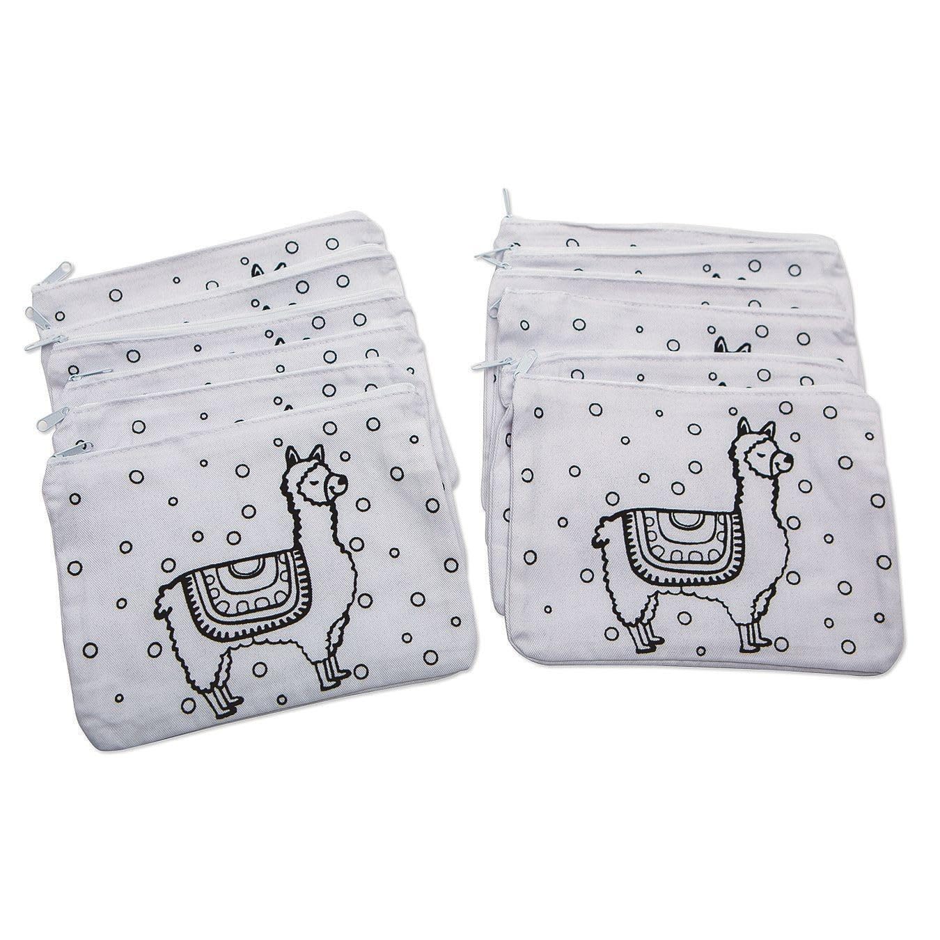 Velvet Art Canvas Llama Pouch (Pack of 12)