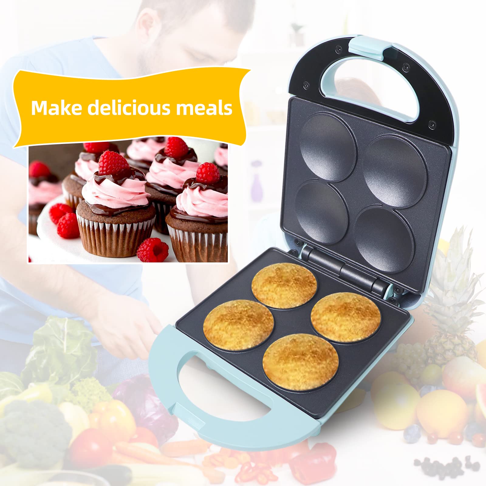 Aoruru Cupcake Maker 4 Cupcakes