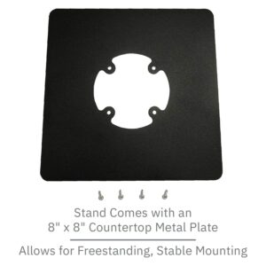 DCCSTANDS Dejavoo P3 Low Freestanding Swivel and Tilt Stand with Square Plate