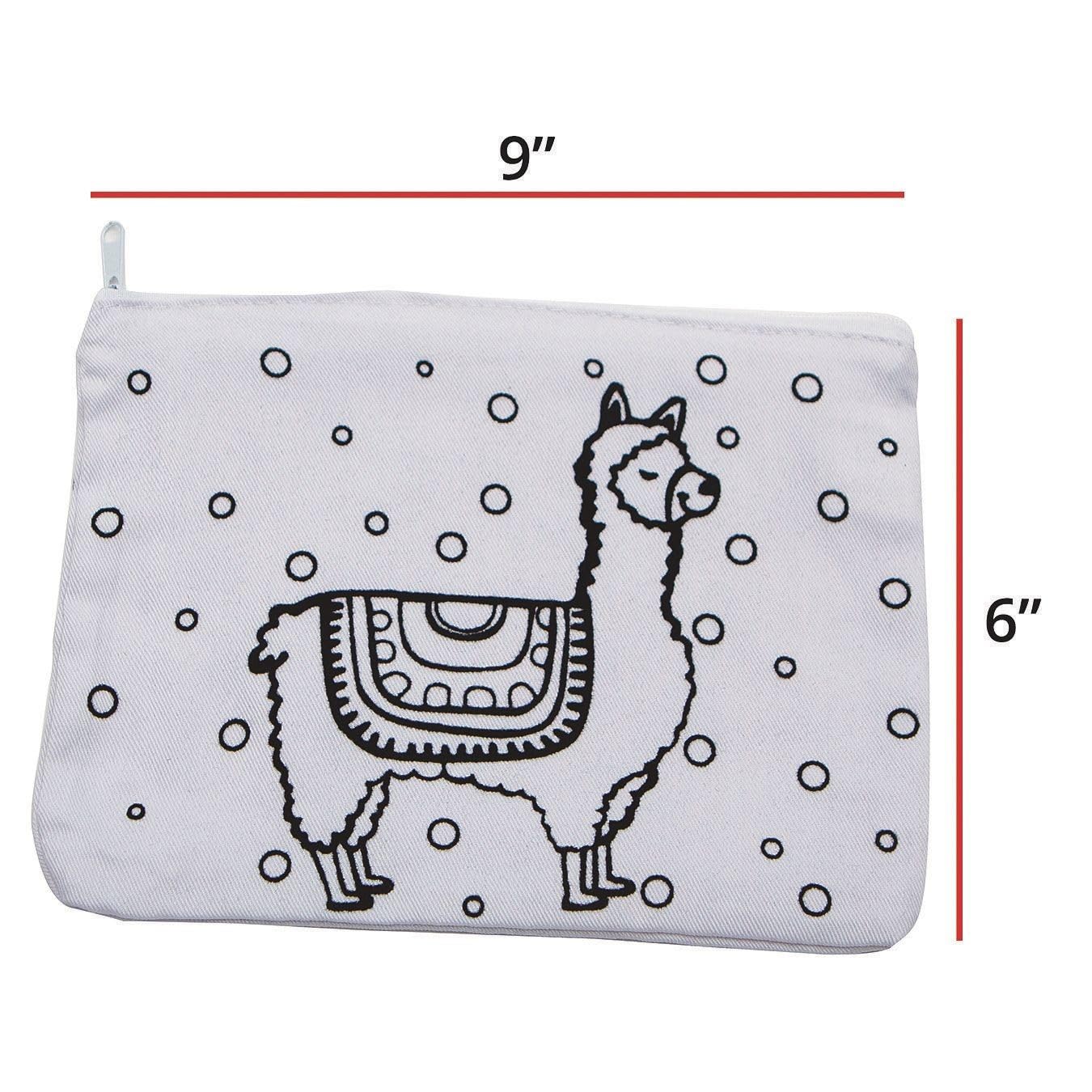 Velvet Art Canvas Llama Pouch (Pack of 12)