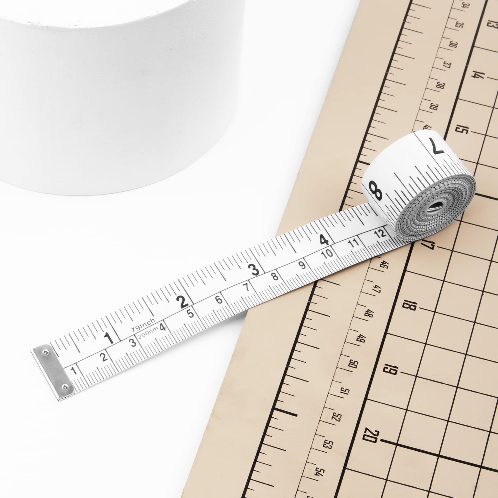 REIDEA Clothing Measure Tape Dual Sided, 79in/200cm Soft Fabric Tape Measure for Body Measurement Fitness, Weight Loss, Measuring Waist, Thighs, Arms, Sewing Clothing Tailor