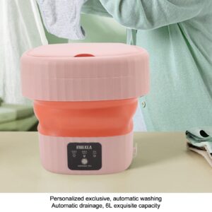 TOPINCN Portable Washing Machine Folding Bucket Washing Machine Mini Foldable Washing Machine for Socks Underwear Travelling 100-240V 6L(US Plug-)