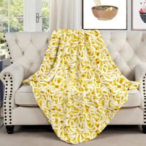 Sofevaim Noodles Ramen Blanket Realistic Food Blanket, Dad Blanket Birthday Gifts for Son from Dad, Funny Throw Blanket for Couch Sofa Bed, Ramen Blanket Stupid Gifts for Girls Kids Adults 60" X 50"