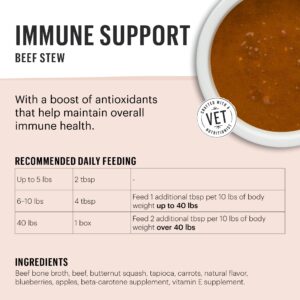 The Honest Kitchen Functional Pour Overs: Immune Support - Beef Stew Dog Food Topper, 5.5 oz x12