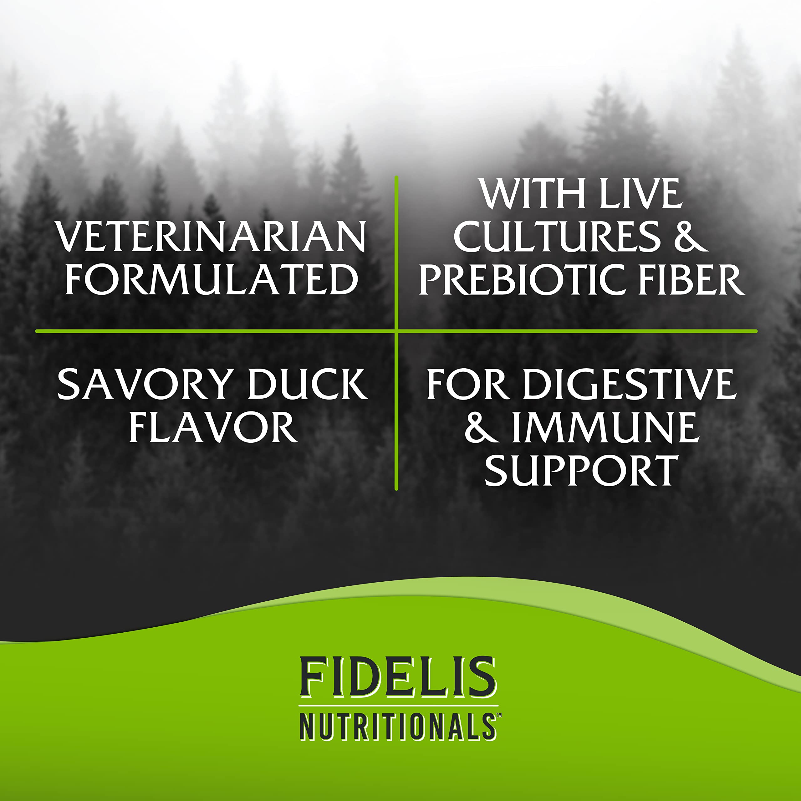 FIDELIS Probiotic Plus+ Pet Probiotics for Dogs, Digestive Gut Health, Yeast, Itchy Skin/Ears, Paw Licking, Safe Dog Treat Supplement for Pets, Adult, Big & Small, Made in USA, Duck Flavor, 120 Chews