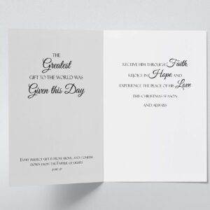 JBH Creations Greatest Gift Religious Christmas Card - Pack of 24