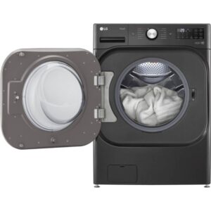 LG WM8900HBA 5.2 Cu. Ft. Black Steel Front Load Washer