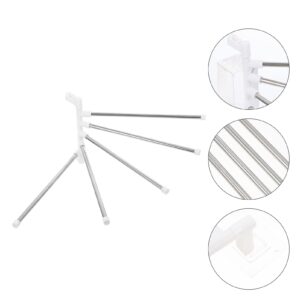 STOBAZA 2 Sets Rotating Towel Hanger Iron Towel Rack Rotatory Towel Rack Bath Towel Holder Multipurpose Towel -mounted Towel Rack Kitchen Towel Hanging Rack Nail- Towel Shelf