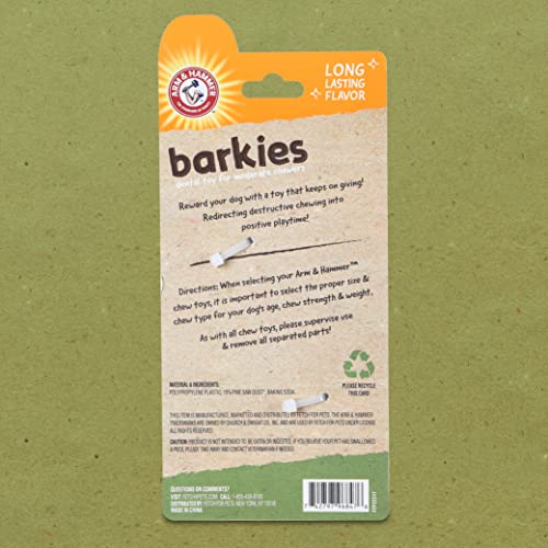 Arm & Hammer for Pets Barkies Tree Branch Compressed Wood Collection, 8 Inch Bacon Flavored Wood Blend Chew Toy for Dogs | Faux Stick, Splinter-Free, Safer & Durable Alternative to Chewing Sticks