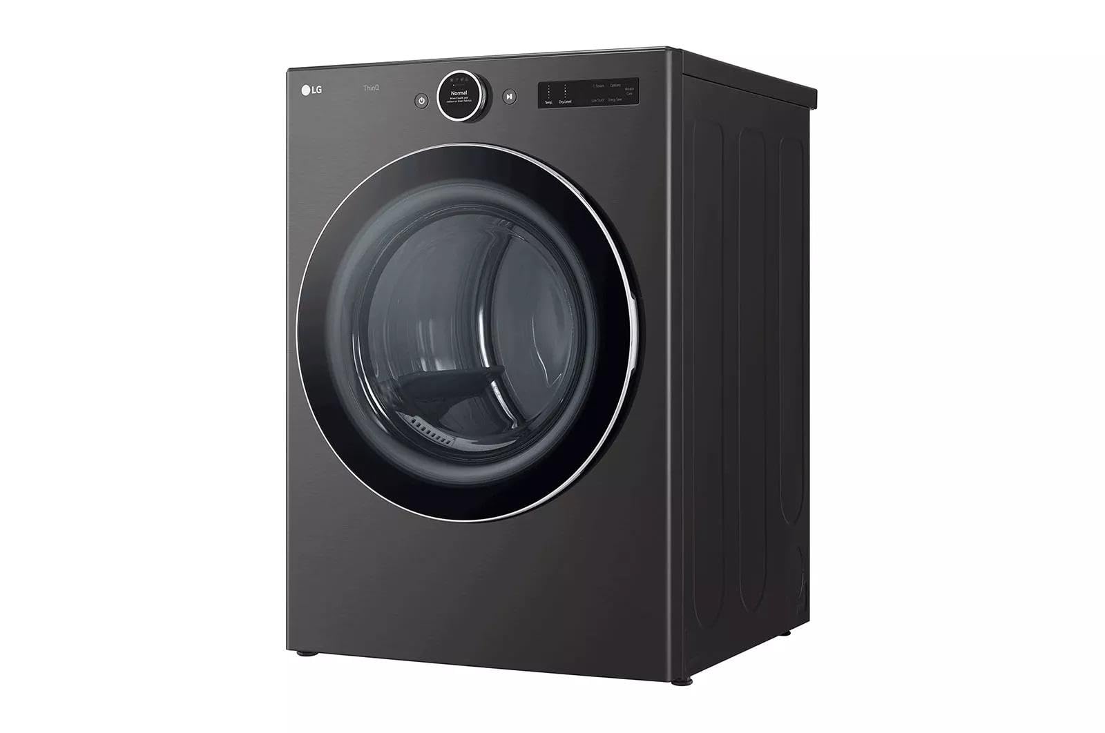 LG DLEX6700B 27 Inch Smart Electric Dryer with 7.4 Cu. Ft. Capacity, 23 Dryer Cycles, Wrinkle Care, TurboSteam, Dial-A Cycle™ Knob, FlowSense Indicator, AI Fabric Sensor