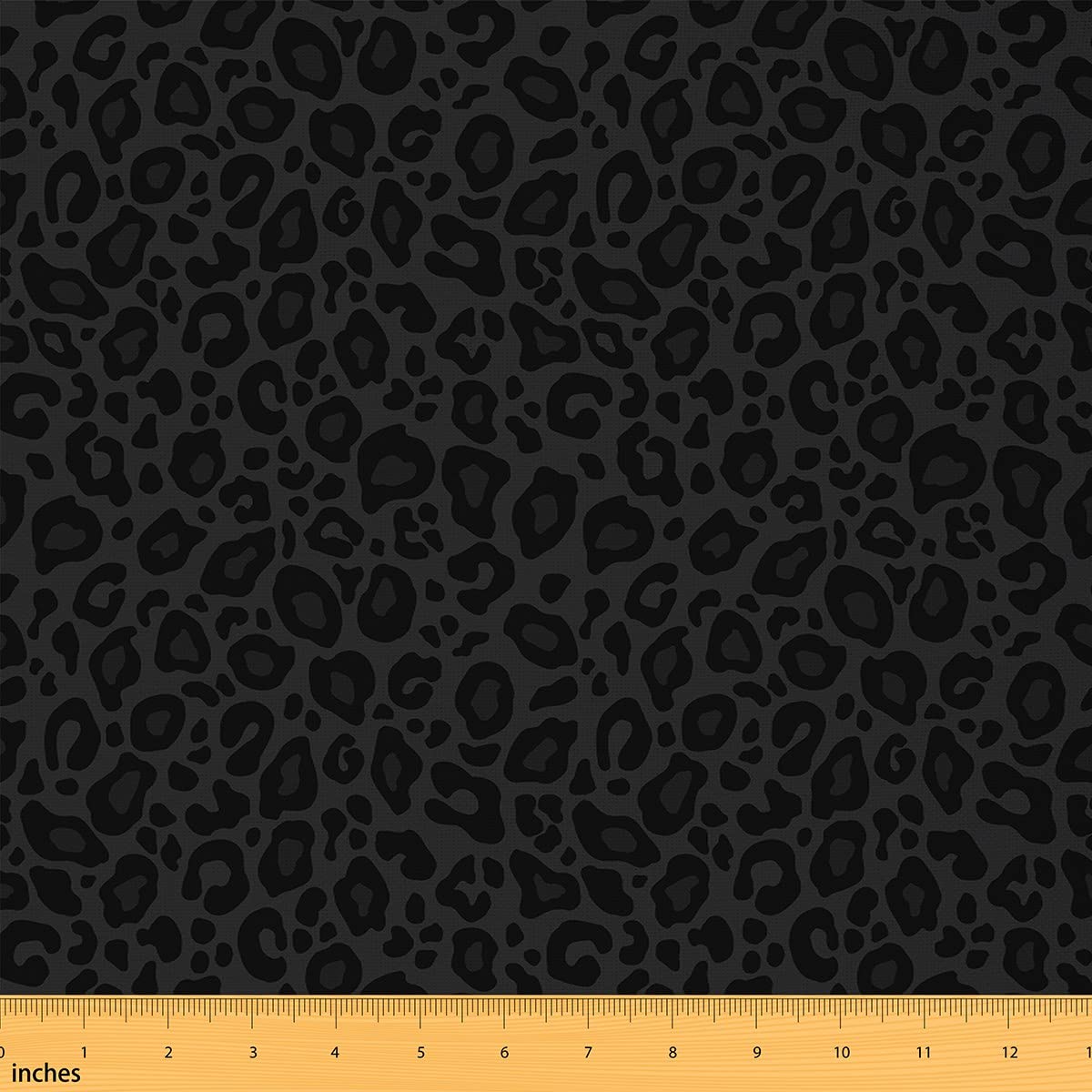 Leopard Print Fabric by The Yard,African Cheetah Wildlife Upholstery Fabric for Chairs Sofa,Black Wild Animal Skin Waterproof Fabric for Upholstery and Home DIY Projects,1 Yard