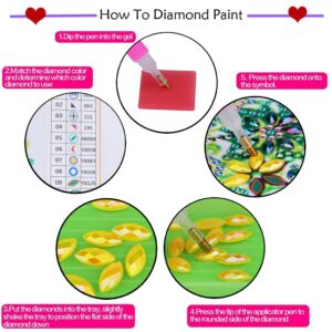 5 Pack Stitch Diamond Painting Kits Keychains,DIY 5D Full Drill Special Shape Rhinestone Painting Kit for Kids Beginners Adults,Stitch Paint by Number Diamond Dots Art Key Chain Gems Art Craft