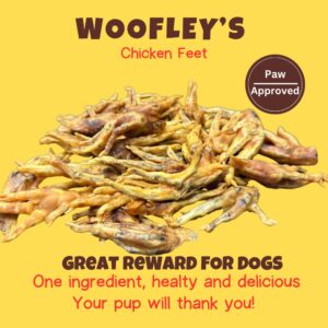 Woofley's Chicken Feet (60 Count) -Made in USA - Chicken Feet Dog Treats - Natural Dog Chews and Treats