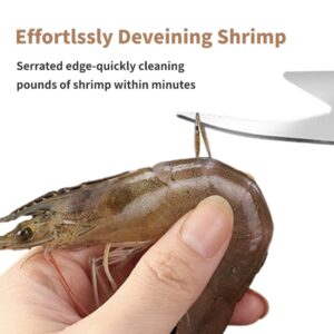 ADORAMBLING Shrimp Deveiner Tool and Peeler Set Multifunctional Shrimp Deveining Tool Efficient Shrimp Peeler and Deveiner Tool Portable Shrimp Cleaner Shrimp Knife for Easy Shrimp Deveining