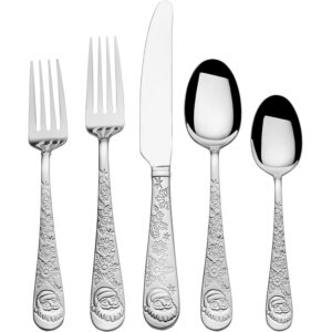 Towle Everyday Santa 20 Piece 18.0 Stainless Steel Flatware Set, Service For 4