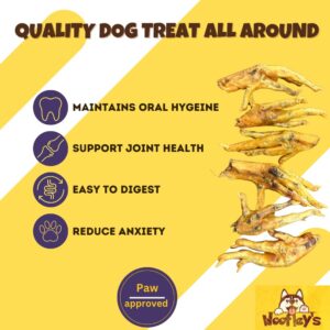 Woofley's Chicken Feet (60 Count) -Made in USA - Chicken Feet Dog Treats - Natural Dog Chews and Treats