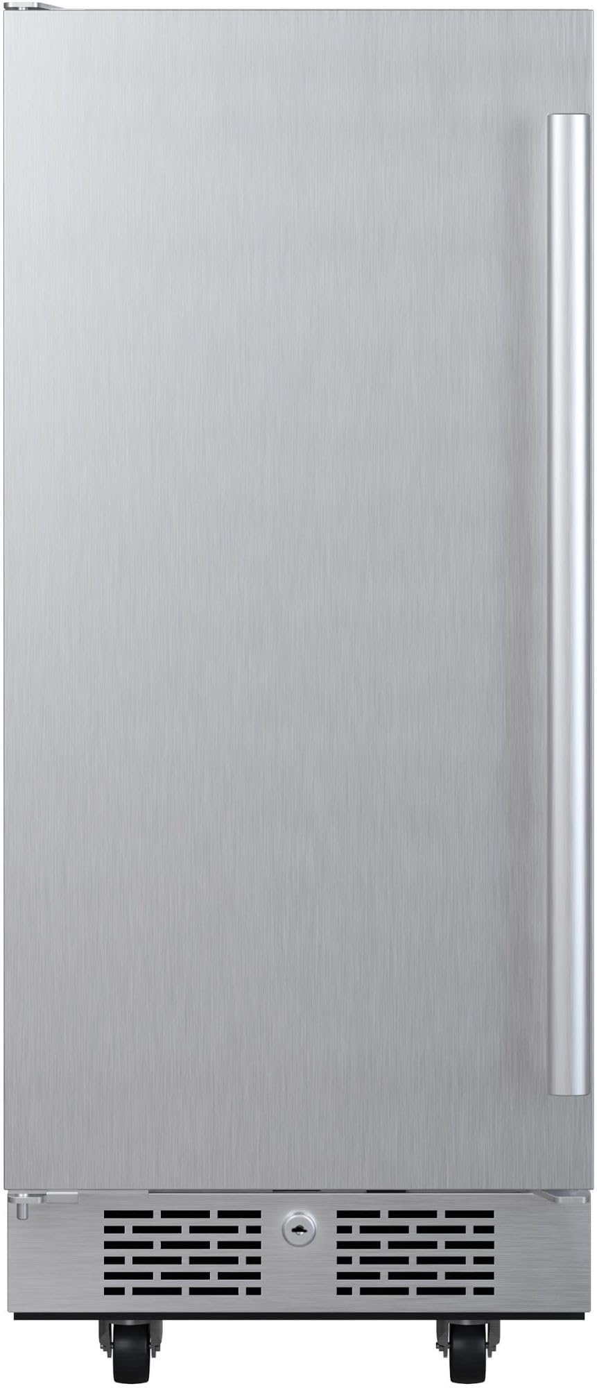 Avallon AFR152SSODLH 15 Inch Wide 3.3 Cu. Ft. Outdoor Compact Refrigerator with LED Lighting and Left Swing Door