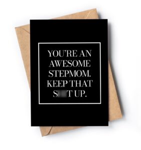 stepmom card - birthday card for stepmom - stepmother card - bonus mom card - mother’s day card for stepmom - bonus mom mothers day card - retirement card for stepmom