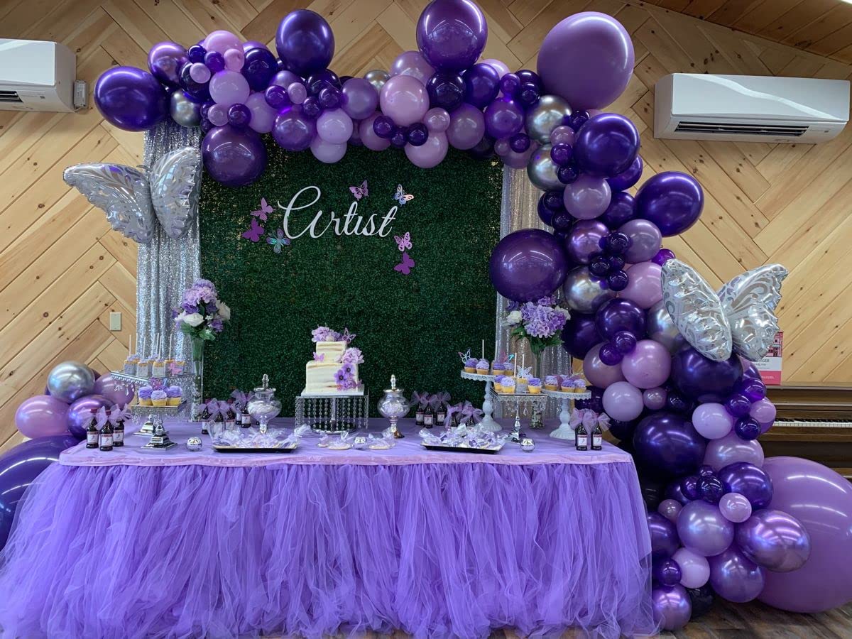 Purple Balloons,50 pcs 12 Inch Purple Balloons,Dark Purple Balloons for Balloon Garland or Balloon Arch as Party Decorations, Baby Shower Decorations, Wedding Decorations,Graduation Anniversary