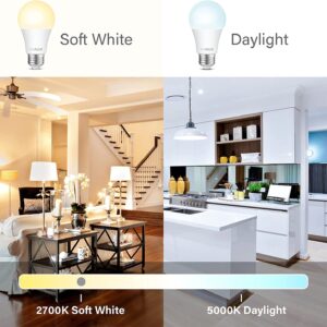 Sigalux LED Light Bulbs 100 Watt Equivalent Standard Warm Light Bulbs 2700K Soft White, Non-Dimmable A19 Nature Energy Saving 13W E26 Medium Base Bulb, High Brightness 1500 Lumens, UL Listed, 6 Packs