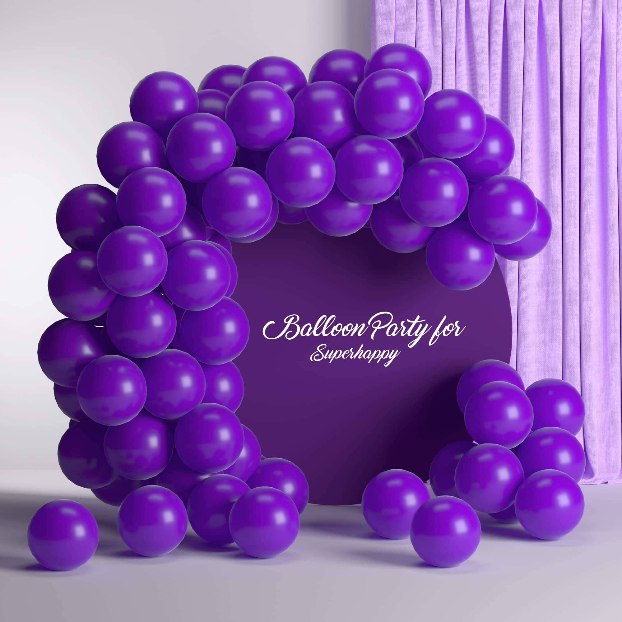 Purple Balloons,50 pcs 12 Inch Purple Balloons,Dark Purple Balloons for Balloon Garland or Balloon Arch as Party Decorations, Baby Shower Decorations, Wedding Decorations,Graduation Anniversary