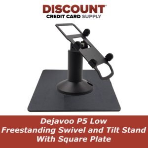 Dejavoo P5 Low Profile Freestanding Swivel and Tilt Stand with Square Plate