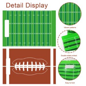 chiazllta 50 Pcs Football Party Bags Football Plastic Goodie Bags Favors Rugby Sports Theme Treat Bags Gift Bags Decorations for Game Day Sports Events Birthday Party