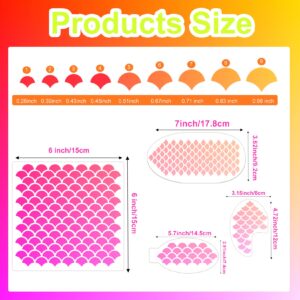 Mermaid Makeup Mermaid Scale Stencil Airbrush Stencils Large Plastic Dragon Reusable Fish Scales Animal Print Templates Kit for Women Girls Body Art Face Painting Wall Accessories (6x6 inch Mermaid)