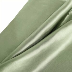 Efavormart 54" Wide x 10 Yards Satin Wedding Banquet Restaurant Wholesale Fabric Bridal Bolt for Party Events Decor - Eucalyptus Sage Green