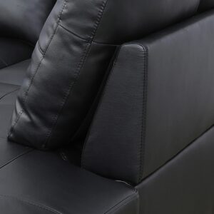 Beverly Fine Funiture mochitas Sectional, Black