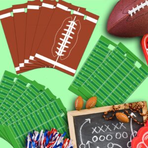 chiazllta 50 Pcs Football Party Bags Football Plastic Goodie Bags Favors Rugby Sports Theme Treat Bags Gift Bags Decorations for Game Day Sports Events Birthday Party