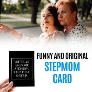 Stepmom Card - Birthday Card for Stepmom - Stepmother Card - Bonus Mom Card - Mother’s Day Card for Stepmom - Bonus Mom Mothers Day Card - Retirement Card for Stepmom