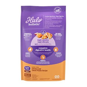 Halo Holistic Adult Dog Grain Free Cage-Free Chicken & Sweet Potato Recipe 21 lb Bag