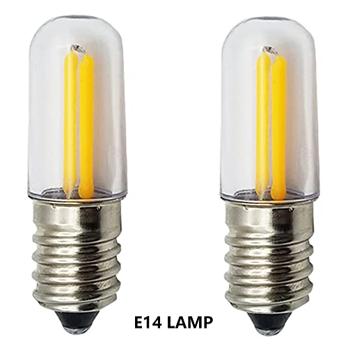 GutReise 5V USB to E14 Socket,2pcs E14 LED Bulbs 5V-6V Lamps for Table lamp Ceiling Christmas Star Home Decoration