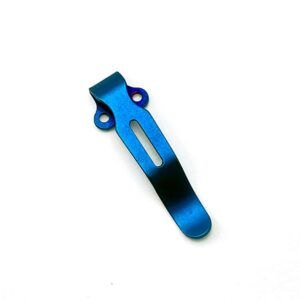 2PCS Metal 2-hole Deep Carry Pocket Clip Fit For Benchmade 535 Knife Blue