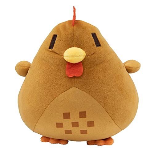 Lxooezu Video Game Valley Chicken Plush Toy 7.9 inches Chicken Pillow Game Peripheral Stuffed Animal Surprise Gifts for Boys and Girls Stardew Merch (Brown)