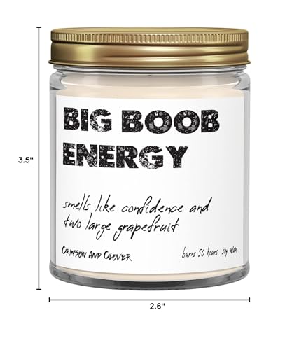 Big Boob Energy Grapefruit Soy Candle