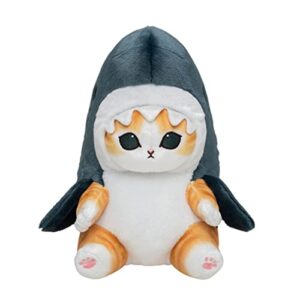 lkmyhy cute shark cat plush toy stuffed animal plushies doll, 12'' soft kitten pillow christmas birthday gifts for kids boys girls, blue