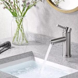 Faucet Basin Faucet Bathroom Sink Faucets Parts Basin Mixer with Hand Modern Lavatory Sink Hot Cold Faucet for Kitchen Bath Basin Tools (Color : Bend Dual Hole)